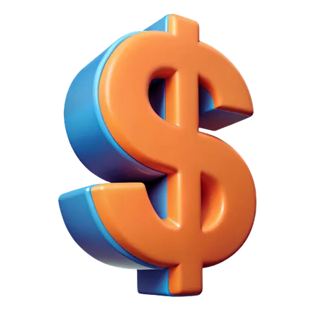 Cifrão  3D Icon