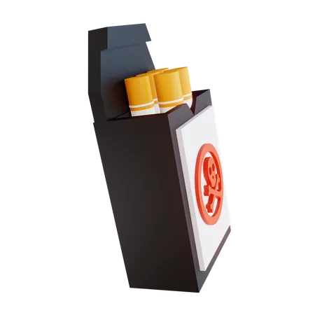 Cigarette Box  3D Illustration