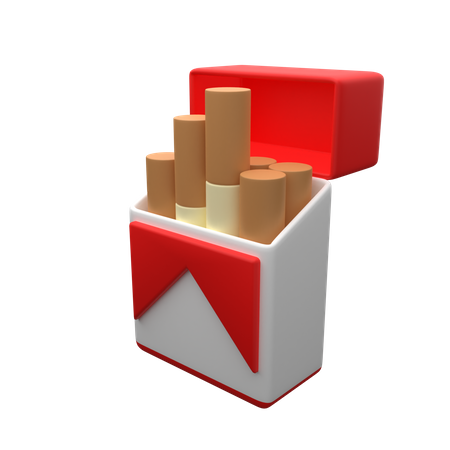 Cigarette Pack  3D Icon