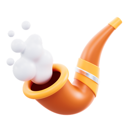 Cigarette Pipe  3D Icon