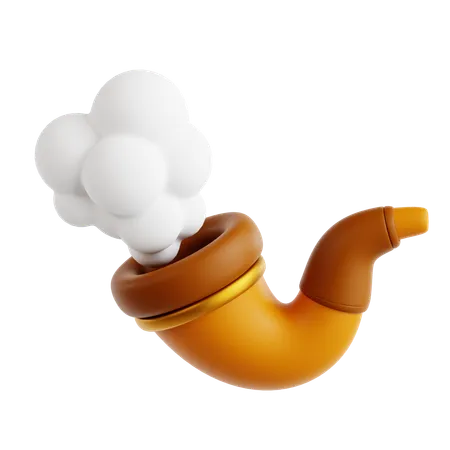 Cigarette Pipe  3D Icon