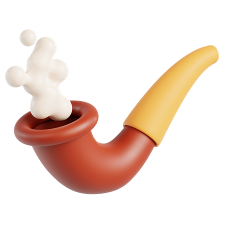 Cigarette Pipe  3D Icon
