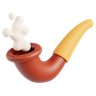 3d cigarette pipe logo