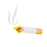 3d cigarette smoke emoji