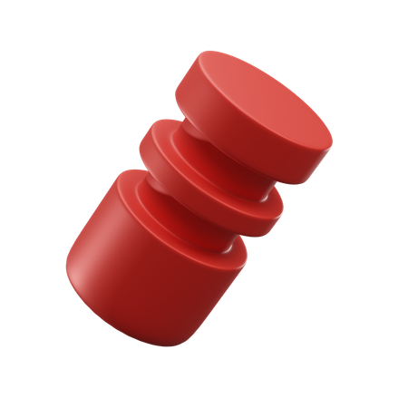 Cilindro  3D Icon