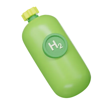 Cilindro de combustível de hidrogênio  3D Icon