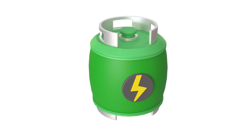 Cilindro de gás  3D Icon