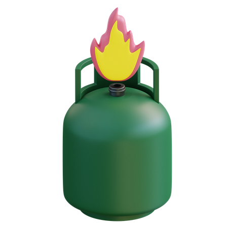 Cilindro de gas  3D Icon