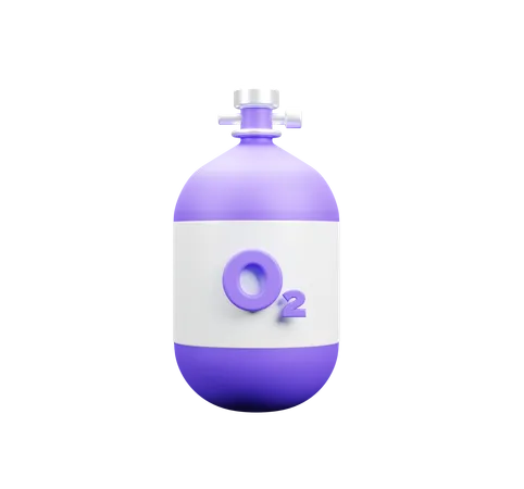 Cilindro de oxígeno  3D Icon