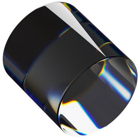 Cilindro escuro  3D Icon