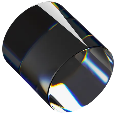 Cilindro escuro  3D Icon