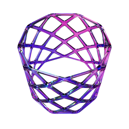 Cilindro de estructura metálica  3D Icon