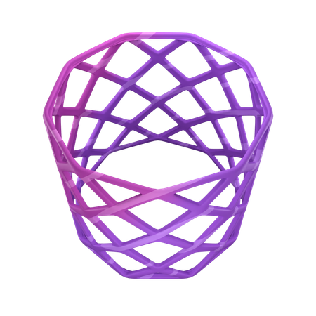 Cilindro de estructura metálica  3D Icon