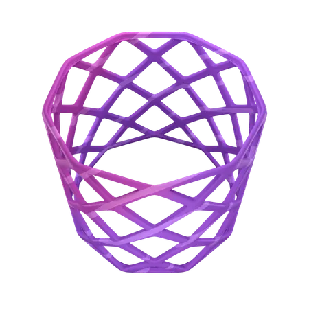 Cilindro de estructura metálica  3D Icon