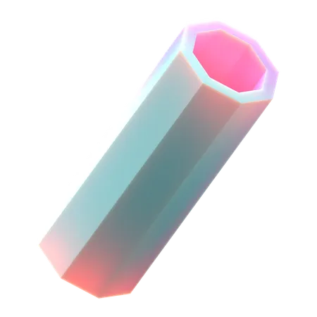 Cilindro hexagonal  3D Icon