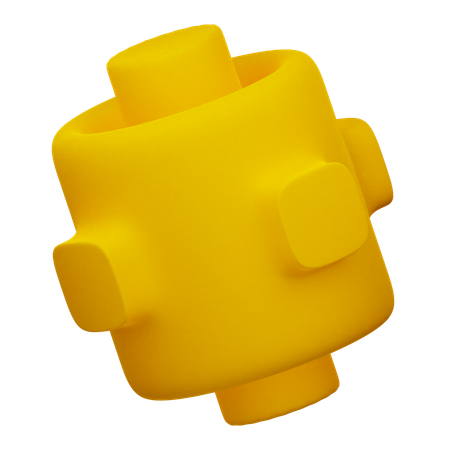 Forma abstracta del cilindro  3D Icon