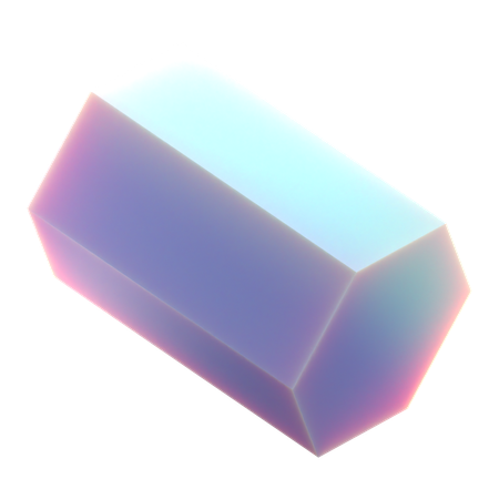 Cilindro hexagonal  3D Icon