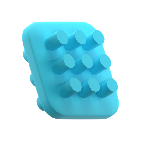 Cilindros de azulejos  3D Icon