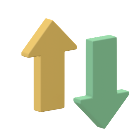 Cima baixo  3D Icon