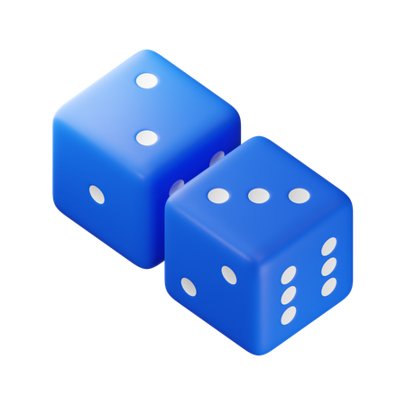 Cinco dados  3D Icon