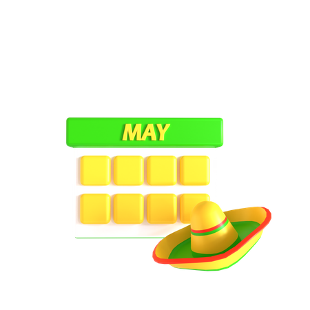 Cinco De Mayo  3D Icon