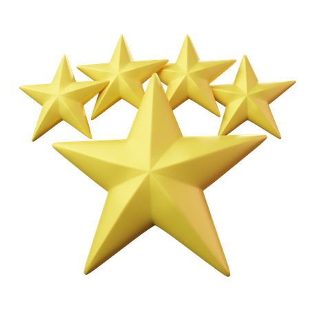 Cinco estrellas  3D Emoji