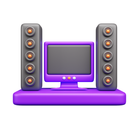Cine en casa  3D Icon