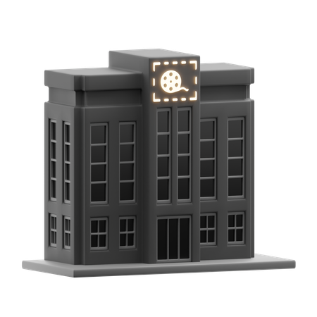 Bâtiment de cinéma  3D Icon