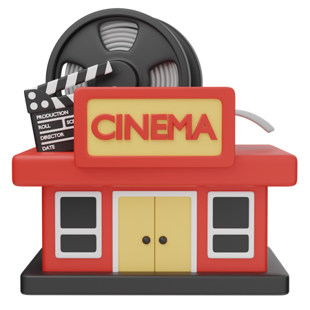 映画館ビル  3D Icon