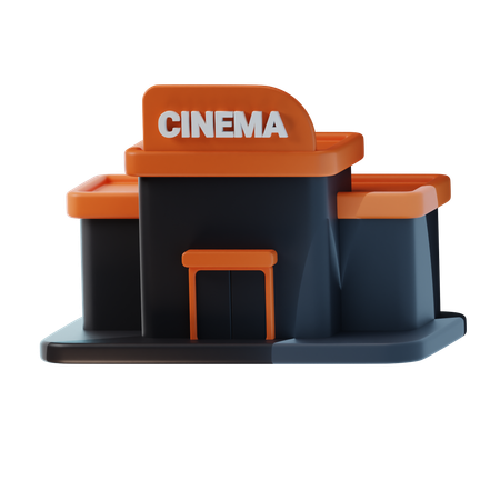 Cinema Building  3D Icon