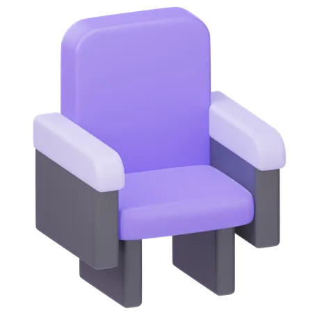 Cinema Chair 3 D Illustration 3D Icon