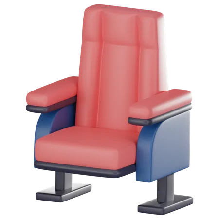 Cinema Chair Ideal Addition To Home Theaters And Entertainment Spaces Elevate Your Movie Nights With This Stylish Modern Design 3 D Render Illustration 3D Icon