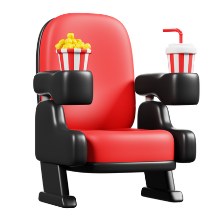 Cinema chair  3D Icon