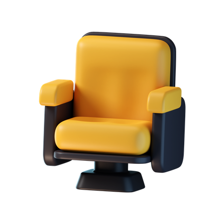 Cinema Chair  3D Icon