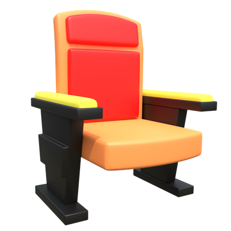 Cinema Chair  3D Icon