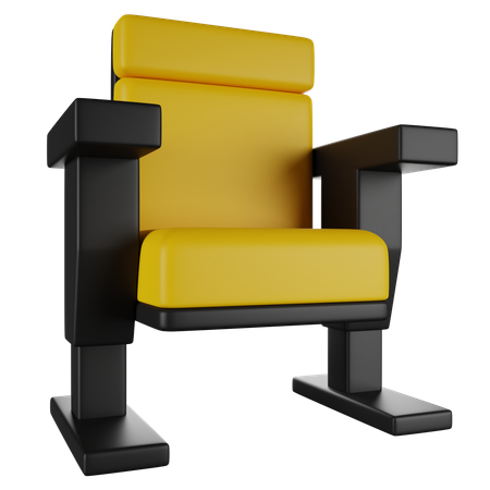 Cinema Chair  3D Icon