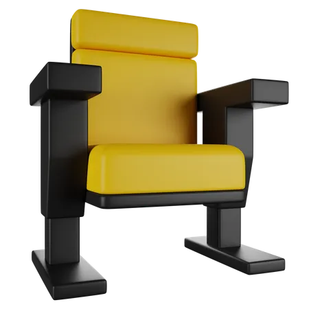 Cinema Chair  3D Icon