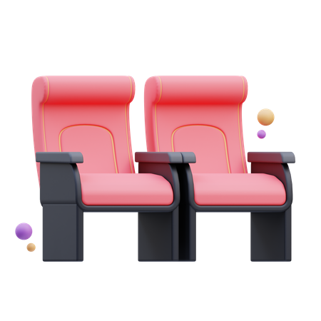 Cinema Chair  3D Icon