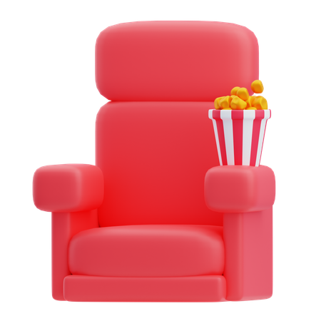 Cinema Chair  3D Icon