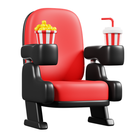 Cinema chair  3D Icon