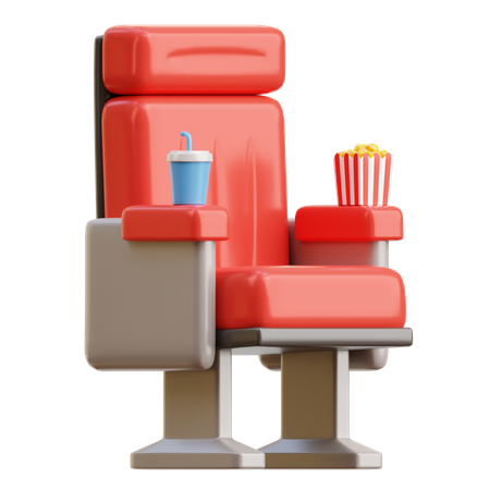 Cinema Chair  3D Illustration