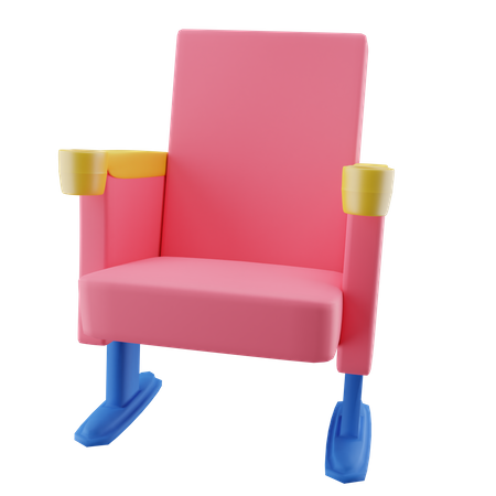 Cinema Chair 3D Icon