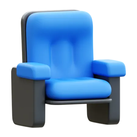 Cinema Chair 3 D Illustration 3D Icon