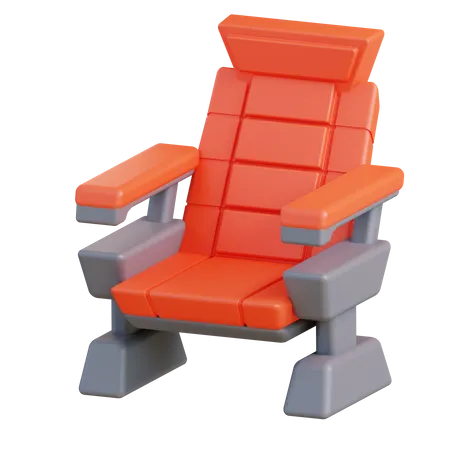 3 D Illustration Cinema Chair 3D Icon