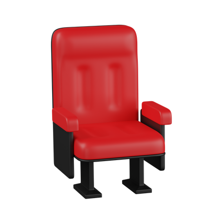 映画館の椅子  3D Icon
