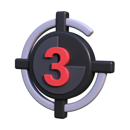 Cinema Countdown 3 D Icon Illustration Perfect For Cinema Theme UI Design 3D Icon
