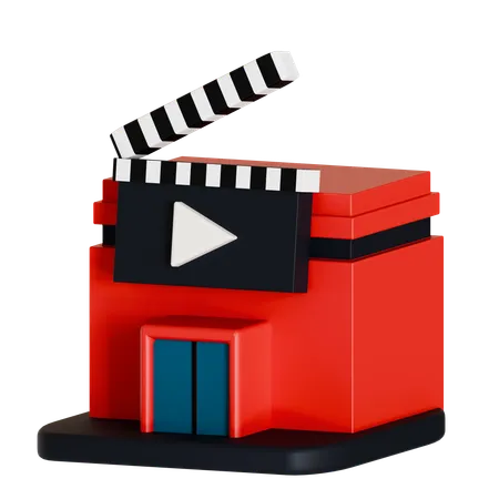 Prédio do cinema  3D Icon