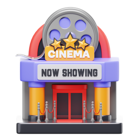 Prédio do cinema  3D Icon