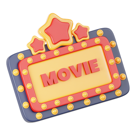 Enseigne de cinéma  3D Icon