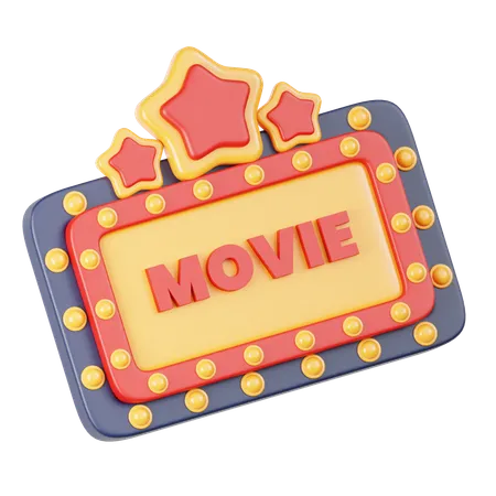 Enseigne de cinéma  3D Icon